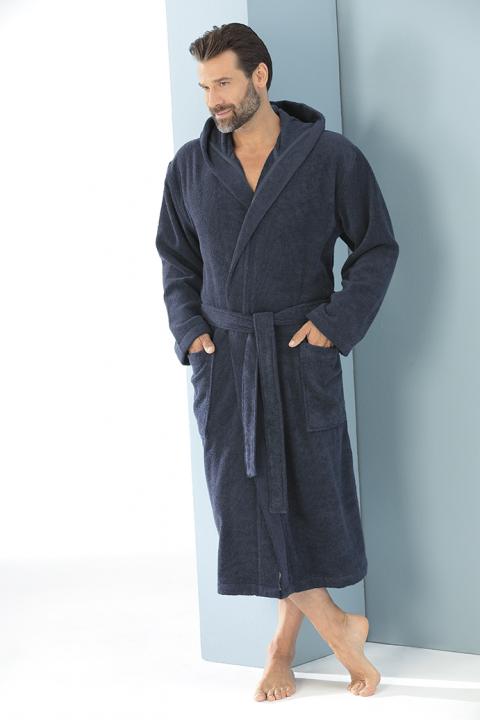 Bademantel 829 für Herren mit Kapuze Miniatur 2