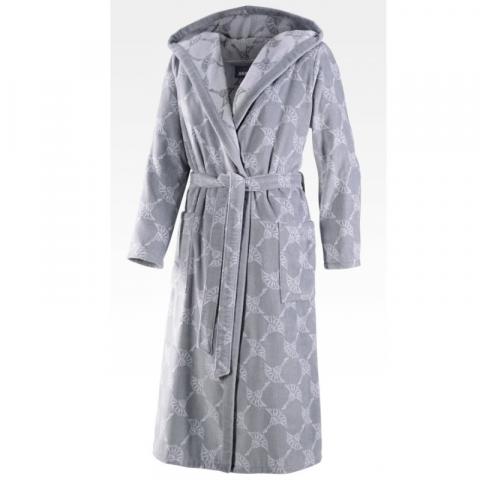 Bademantel JOOP! Damen Classic Velour 1646 | Silber 76 