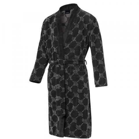 Bademantel JOOP! Herren Kimono Velours Cornflower 1662 | Anthrazit 77 