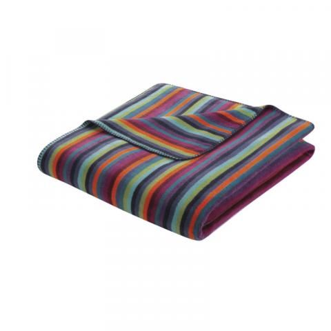 Wohndecke Lifestyle - Streifen Design - multicolor dunkel Miniatur 1
