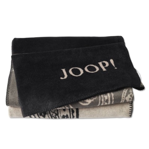 Wohndecke JOOP! Paisley Stripes 824226 | schwarz 