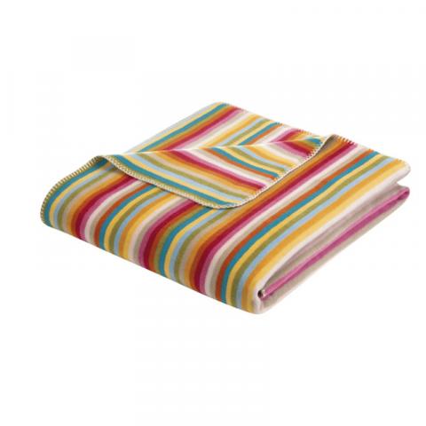 Wohndecke Lifestyle - Streifen Design - multicolor Miniatur 1