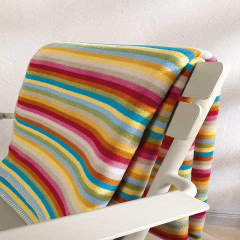 Wohndecke Lifestyle - Streifen Design - multicolor Miniatur 2