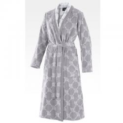 Bademantel JOOP! Damen Classic Velour 1645 | Silber 76 