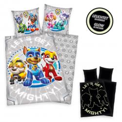 Kinder/Jugend Bettwäsche HERDING Paw Patrol 44324 / 16.050 Leuchtet im Dunkeln Wendebettwäsche  